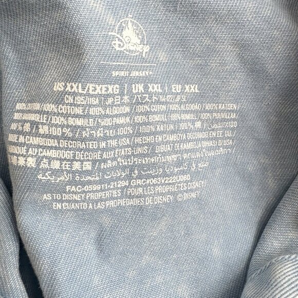 Disney Parks Cinderella Denim Jean Jacket XXL Spirit Jersey 2XL Princess 51”blue - Picture 3 of 6